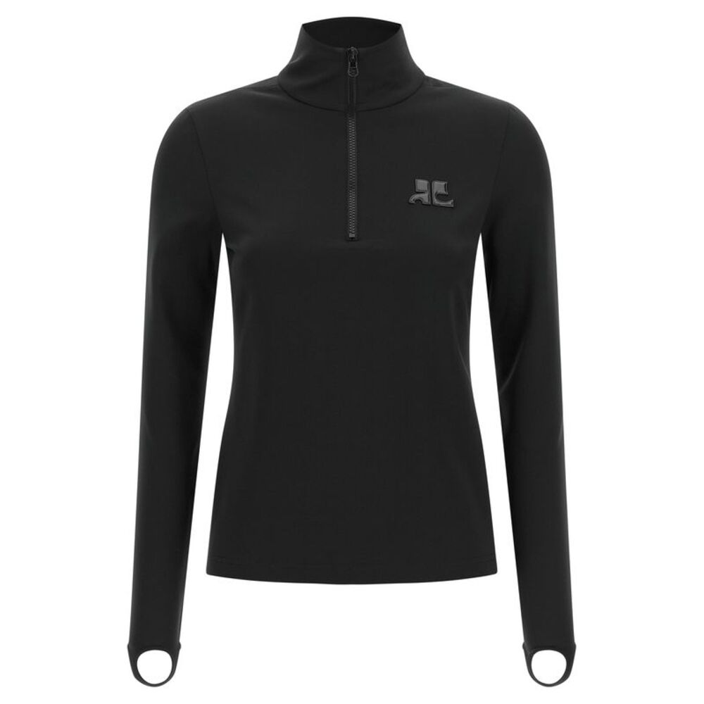 Courrèges Black Polyamide Women's Cardigan